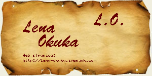 Lena Okuka vizit kartica